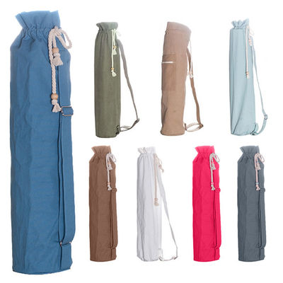 sac écologique de Mat Carrying de yoga de cordon de toile de coton de 70×14cm