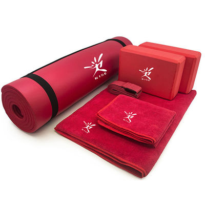 6 dans 1 non yoga épais Mat Towels Yoga Strap de glissement de Mat Set NBR de yoga de glissement non