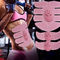 Équipement à la maison rose noir de forme physique, stimulateur de muscle abdominal d'ABS