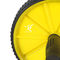Le rouleau unisexe de roue du matériel de formation ab de force avec 2 roues configurables et glissent non des poignées