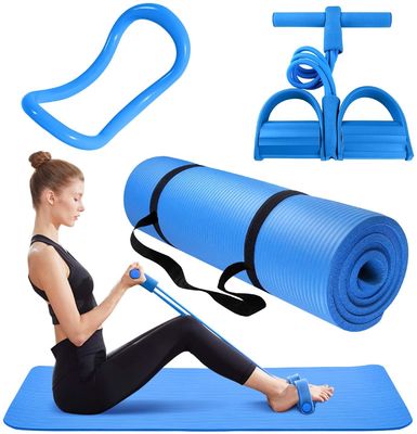 GV NBR à vendre le tapis à la maison d'exercice d'utilisation, bande de résistance de pédale, tapis Anneau-épais de yoga de Pilates ensemble de 3 morceaux