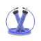Corde de saut réglable lourde de rotation de poignée du degré 360°, corde de saut de vitesse de PVC